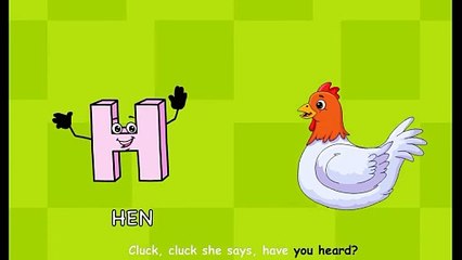 Alphabet letter Hh poem song - learn tracing - nursery rhymes #preschool #kidslearning #alphabet