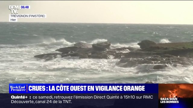 Vents violents, houle, grandes marées: la côte atlantique placée en vigilance orange