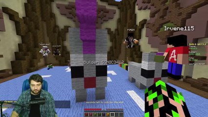 Minecraft Yapı Kapışması - Unicorn,Arı Ve Teddy Bear Yapımı
