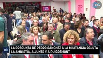 La pregunta de Pedro Sánchez a la militancia oculta la amnistía, a Junts y a Puigdemont