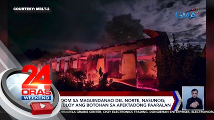 Ilang classroom sa Maguindanao del Norte, nasunog; COMELEC, itutuloy ang botohan sa apektadong paaralan | 24 Oras Weekend