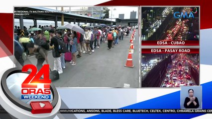Batangas port, dinagsa rin ng mga pasahero | 24 Oras Weekend