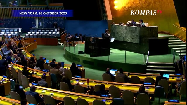 [FULL] Pidato Menlu Retno Marsudi di Sidang Darurat PBB: Kutuk Kekerasan Israel ke Palestina