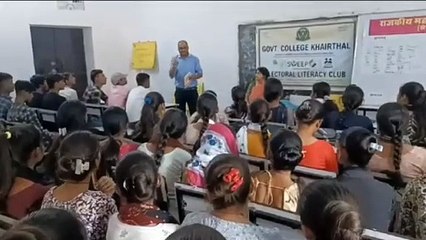 मतदान जागरूकता के लिए कॉलेज ने की यह पहल , देखे वीडियो