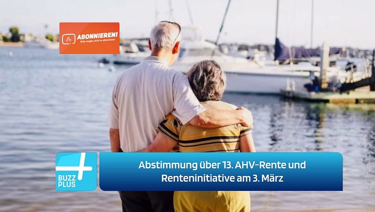Abstimmung über 13. AHV-Rente und Renteninitiative am 3. März