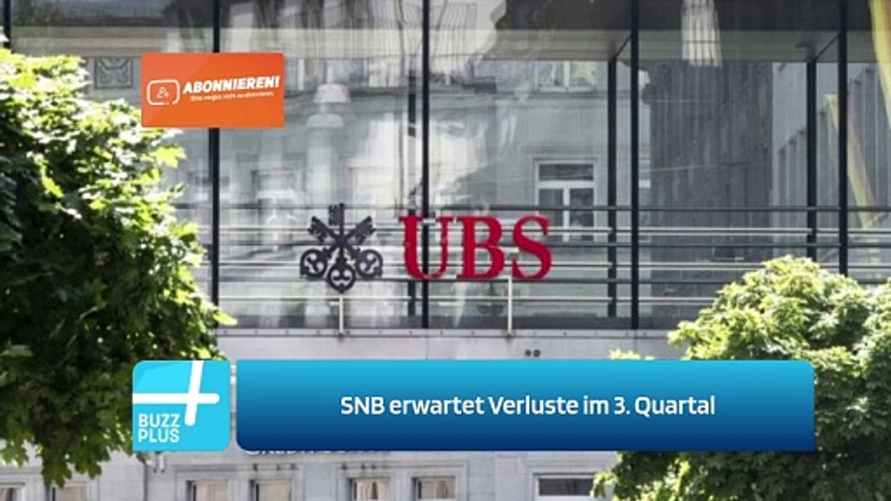 SNB erwartet Verluste im 3. Quartal