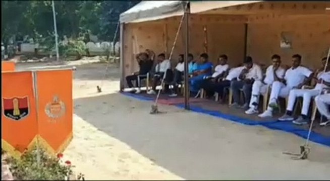 बीएसएफ- पुलिस क्रिकेट मैच, तीन विकिट लेकर पुलिस अधीक्षक मैन ऑफ दा मैच