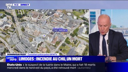 Un incendie s'est déclaré au CHU de Limoges faisant 1 mort, l'origine du feu reste encore à déterminer