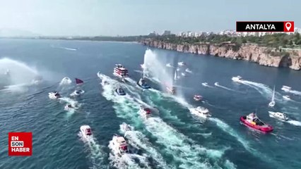 Antalya'da 100’üncü Yıla Özel Deniz Korteji