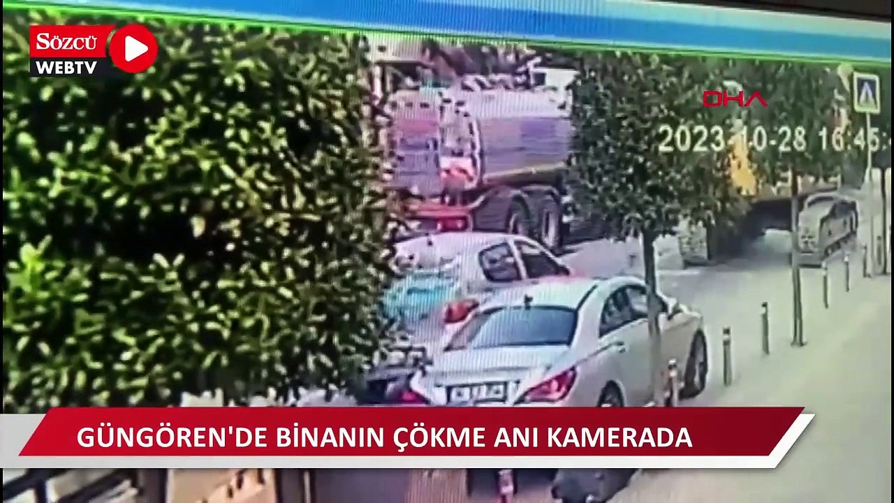 Güngören'de yıkım sırasında çökme