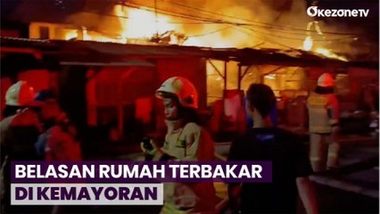 Belasan Rumah di Kemayoran Terbakar, 2 Warga Dilarikan ke RS karena Luka Bakar