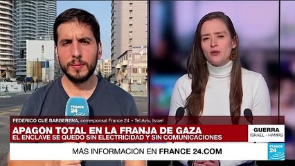 Informe desde Tel Aviv: Israel ejecuta intensos ataques contra Gaza; el enclave está en apagón total