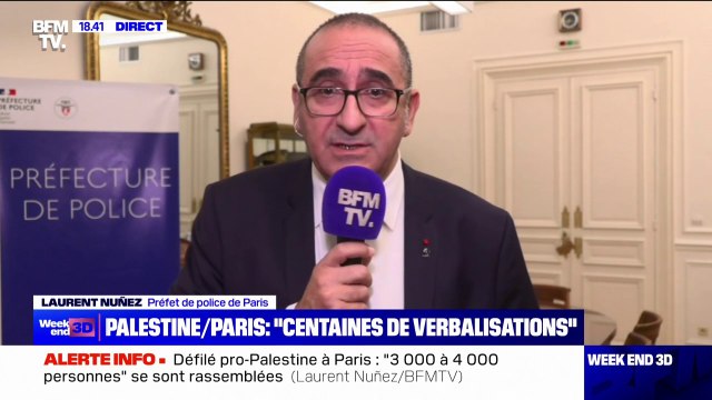 Laurent Nuñez sur la manifestation pro-palestinienne interdite à Paris: Nous avons encerclé ces personnes, qui sont en cours de verbalisation