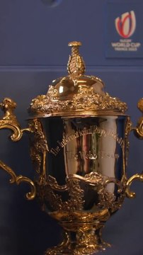 Finale de la coupe du monde de rugby 2023, Afrique du Sud - All Blacks, le trophée Web Ellis est prêt !