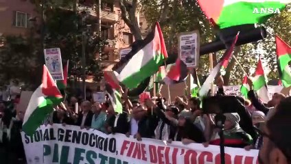 下载视频: MO, Cori contro Israele al corteo pro Palestina, 'e' criminale'