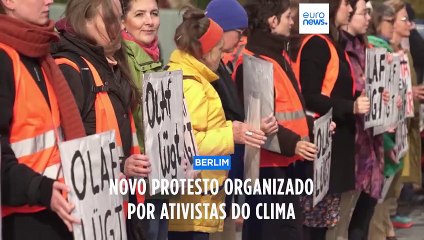 Protesto pela defesa do clima em Berlim