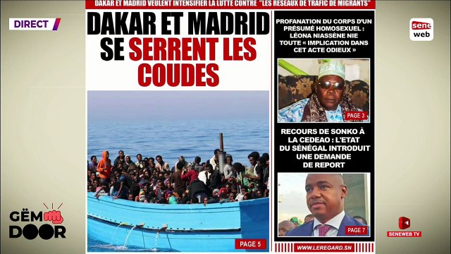 Emigration irréguliere _ L'Etat du sénégal et l'Espagne signent un accord