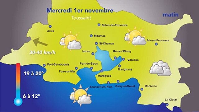Météo : une Toussaint nuageuse avec de la pluie dans l'après-midi