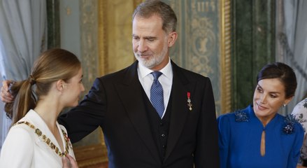 La Princesa de Asturias recibe el Collar de Carlos III y pide a los españoles su confianza