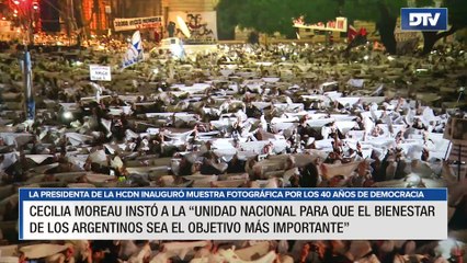 Cecilia Moreau instó a la “unidad nacional para que el bienestar de los argentinos sea el objetivo más importante”