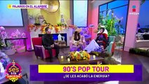¡Se les nota la flojera! Elenco de los 90s Pop Tour bailan sin ganas