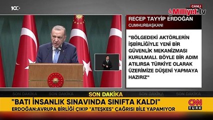 Cumhurbaşkanı Erdoğan Kabine toplantısı sonrası alınan kararları açıklıyor