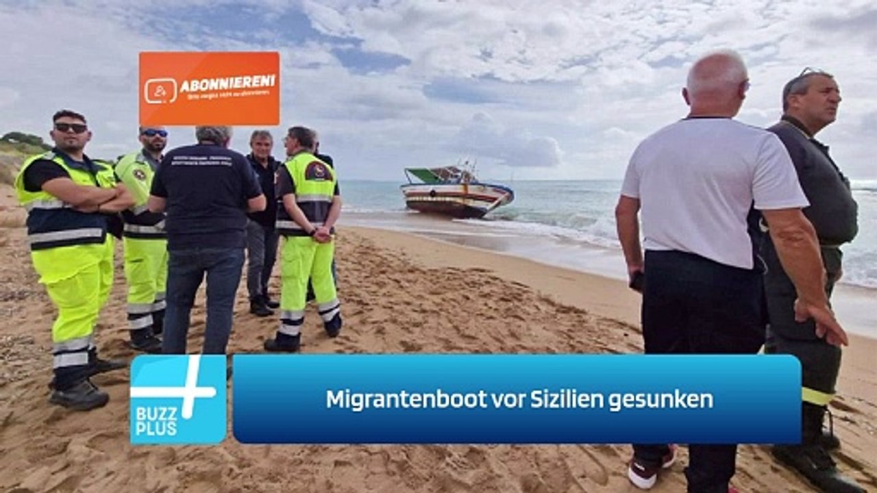 Migrantenboot vor Sizilien gesunken