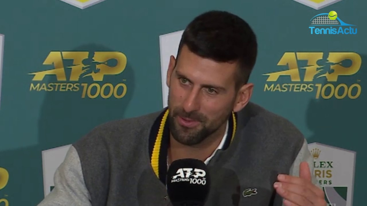 Rolex Paris Masters 2023 - Novak Djokovic : "Je suis très fier que Rafael Nadal mon plus grand rival dise cela qu'il n'y ait plus de débat"