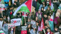 شاهد: مسيرات حاشدة داعمة لغزة في لندن