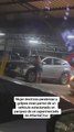 Video: Mujer desata su ira rompiendo vidrios de un vehículo en Santa Cruz