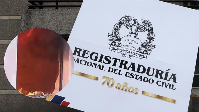 Queman una sede de la Registraduría Nacional en Colombia a un día de las elecciones regionales