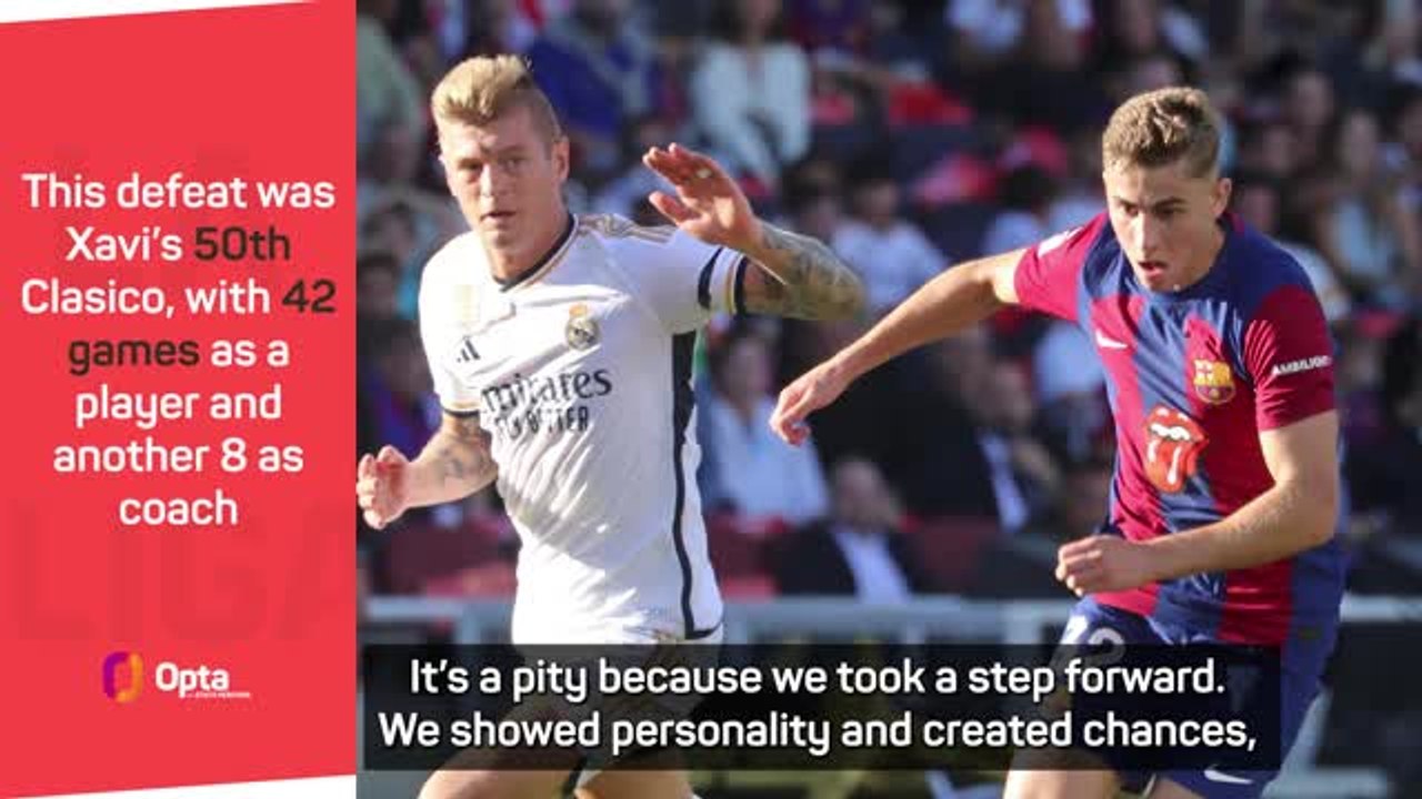 Xavi insists Clasico a step forward for Barcelona despite late defeat