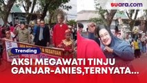 Bikin Ngakak, Viral Video Megawati Pakai Gamis Tinju Ganjar-Anies, Ternyata...