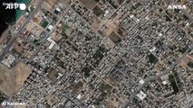 Gaza, le immagini satellitari della distruzione dopo i bombardamenti israeliani