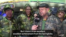 Springboks fans ecstatic after victory in the 2023 World Cup
