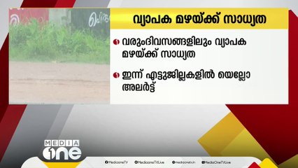 Tải video: വരും ദിവസങ്ങളിലും വ്യാപക മഴക്ക് സാധ്യത; 8 ജില്ലകളിൽ ഇന്ന് യെല്ലോ അലർട്ട്