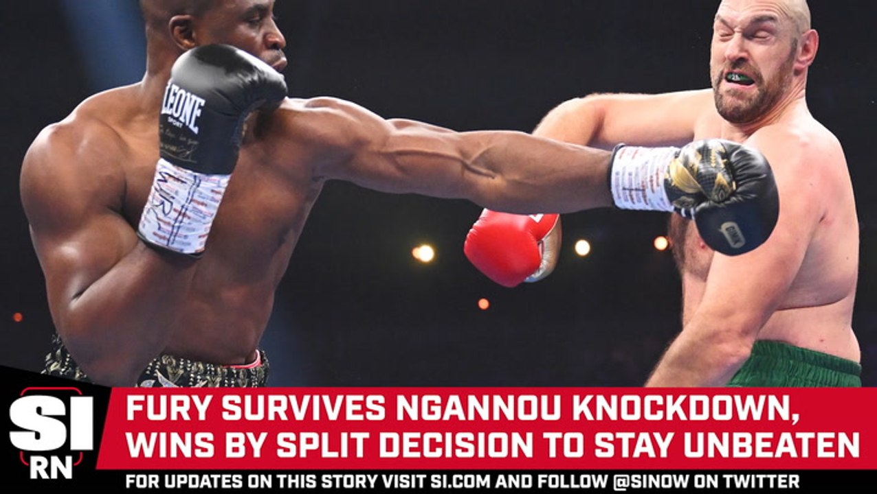 Fury Survives Ngannou Knockdown, Wins By Split Decision