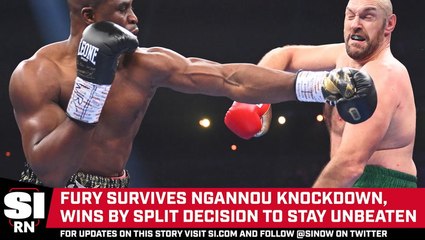 Fury Survives Ngannou Knockdown, Wins By Split Decision