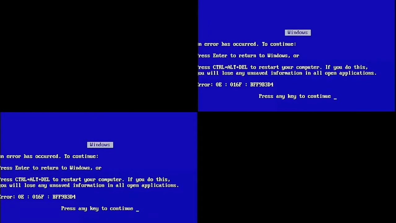 Efeito Bug Do Windows, Um Milhão De Vezes.
