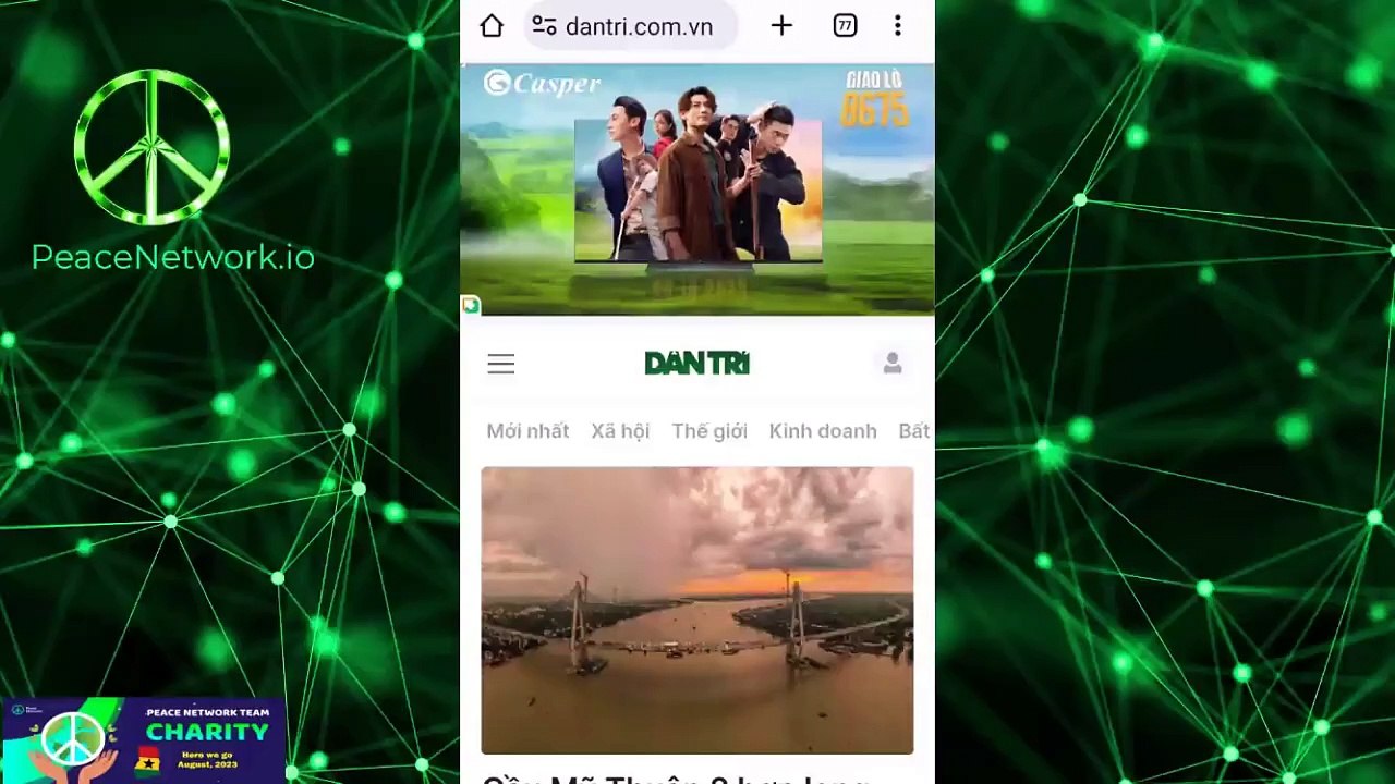 21 - Hướng dẫn đăng nhập tài khoản Peace Network và đào coin PC