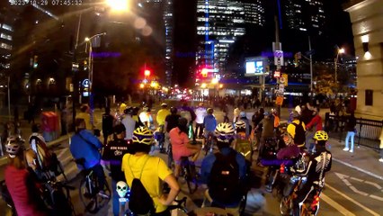 Halloween themed, spooktacular Critical-mass Group Ride