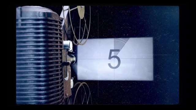 Black and White Old Movie Silent Film Cinema Projector Video