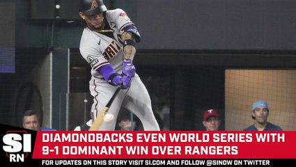 Diamondbacks Win Game 2 Over Rangers