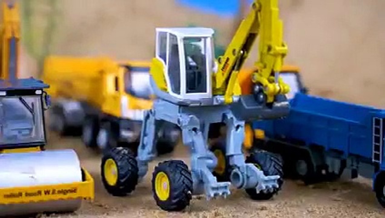 Excavators and Forklifts Build Fences Trucks Accidentally Crash