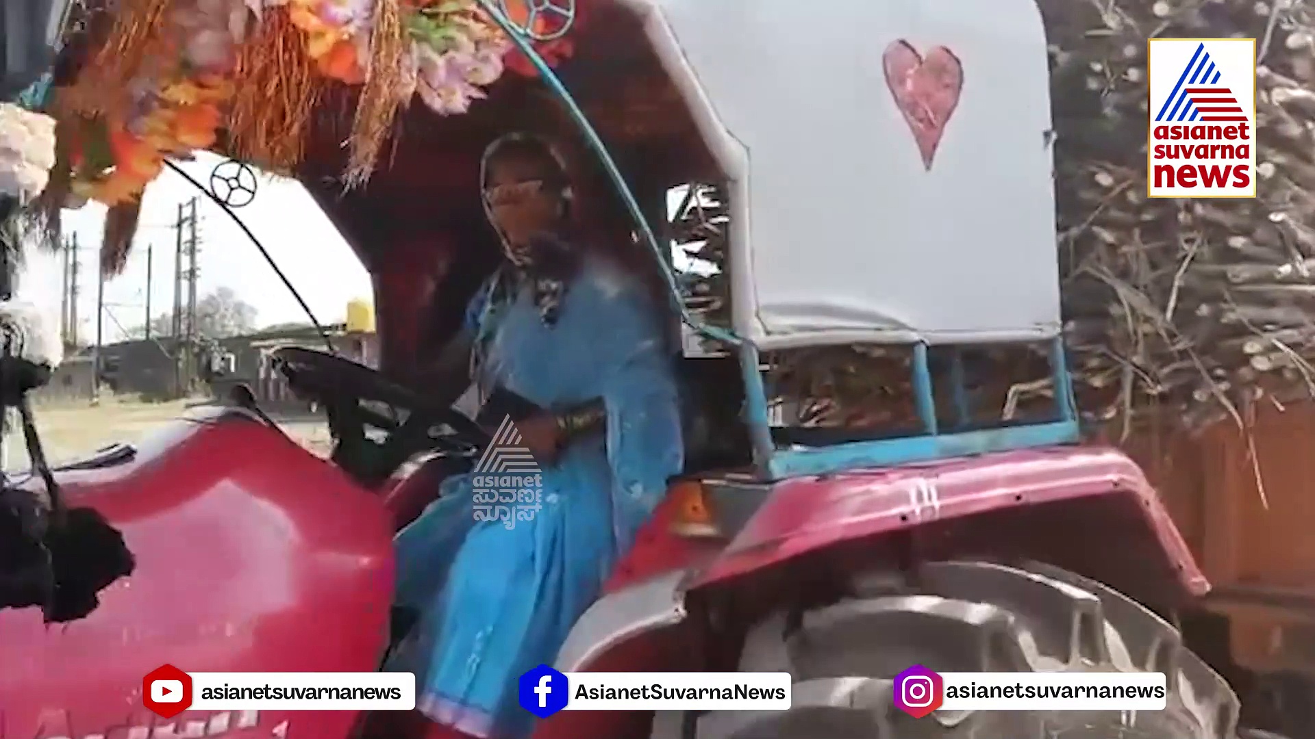 ಕಬ್ಬು ತುಂಬಿದ ಟ್ರ್ಯಾಕ್ಟರ್‌ ಚಲಾಯಿಸಿದ ಮಹಿಳೆ: ನೆಟ್ಟಿಗರಿಂದ ಮಹಾದೇವಿಗೆ ಶಹಬ್ಬಾಸ್ ಗಿರಿ, ವಿಡಿಯೋ ವೈರಲ್‌ 