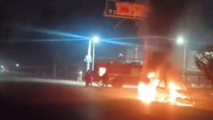 अगर: पंप से बाहर निकलते ही कार में लगी आग, भीषण अग्निकांड से सहमे