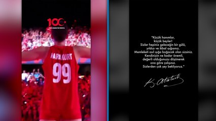 Ebrar Karakurt’un 100’üncü yıl mesajı: “Bize emanet ettiğiniz her şey için teşekkür ederiz Ata’m”