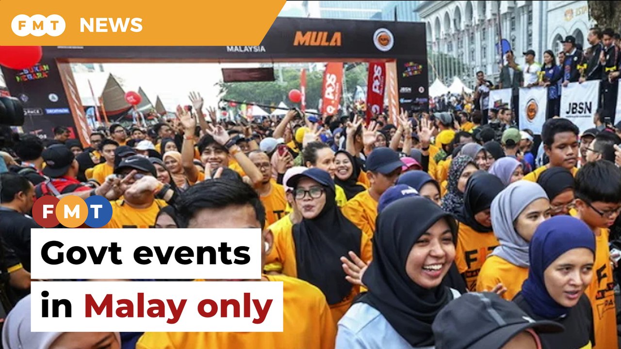 Govt events should also strictly use Malay, says academic