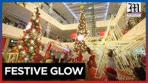 Mall lights giant Christmas tree to welcome holiday season