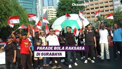 Sambut Piala Dunia U-17 2023, Parade Bola Raksasa Digelar di kota Surabaya
